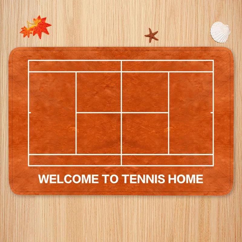Badminton Zone - 스포츠 테마 카펫 매트 테니스 배드민턴
