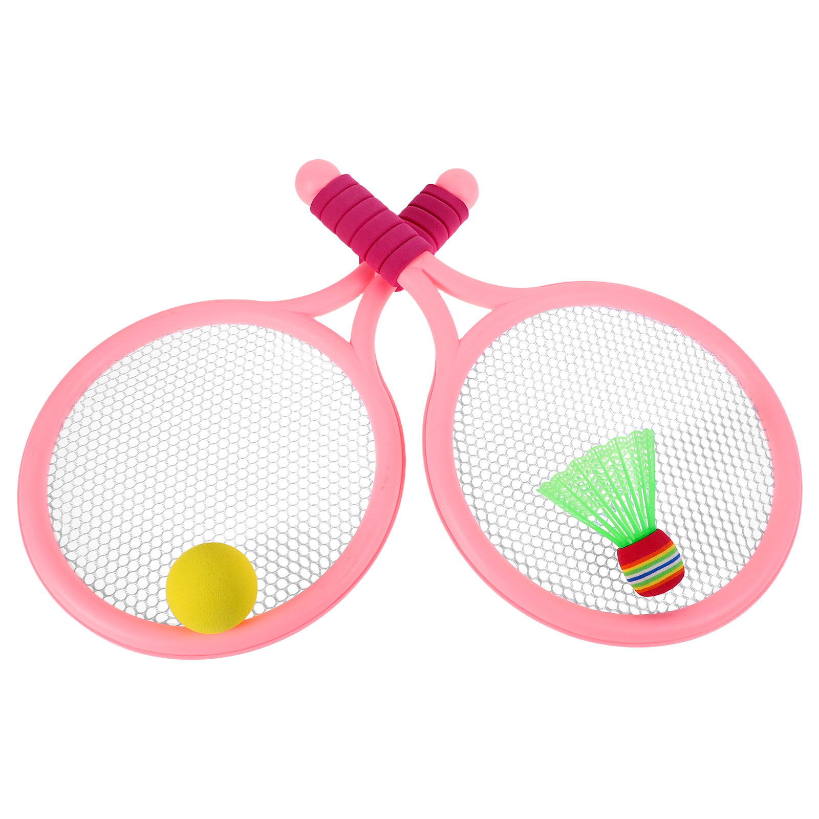 Badminton Fun Game - 1세트 어린이 배드민턴 세트 소프트 그립