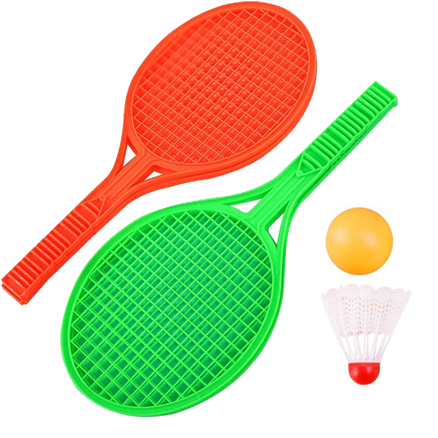 Badminton Fun Game - 4 개/대 미니 플라스틱 배드민턴 탁구