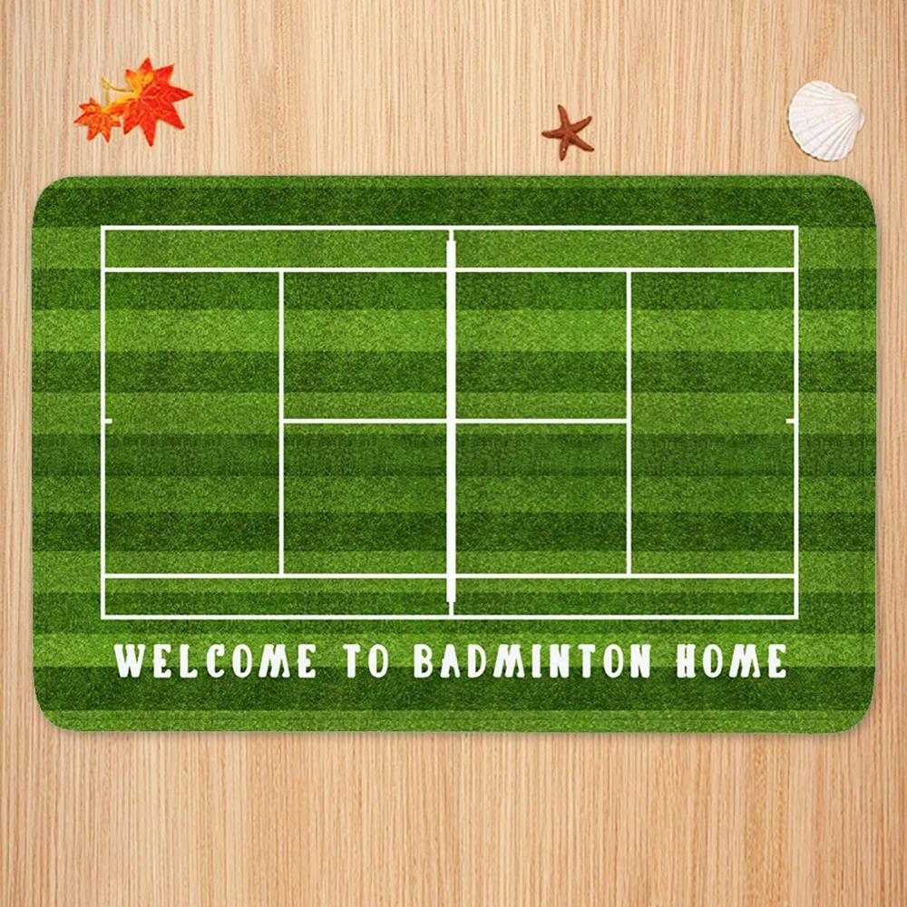 스포츠 테마 카펫 매트 테니스 배드민턴 코트 패턴 환영 - Badminton Zone 리뷰 및 가격