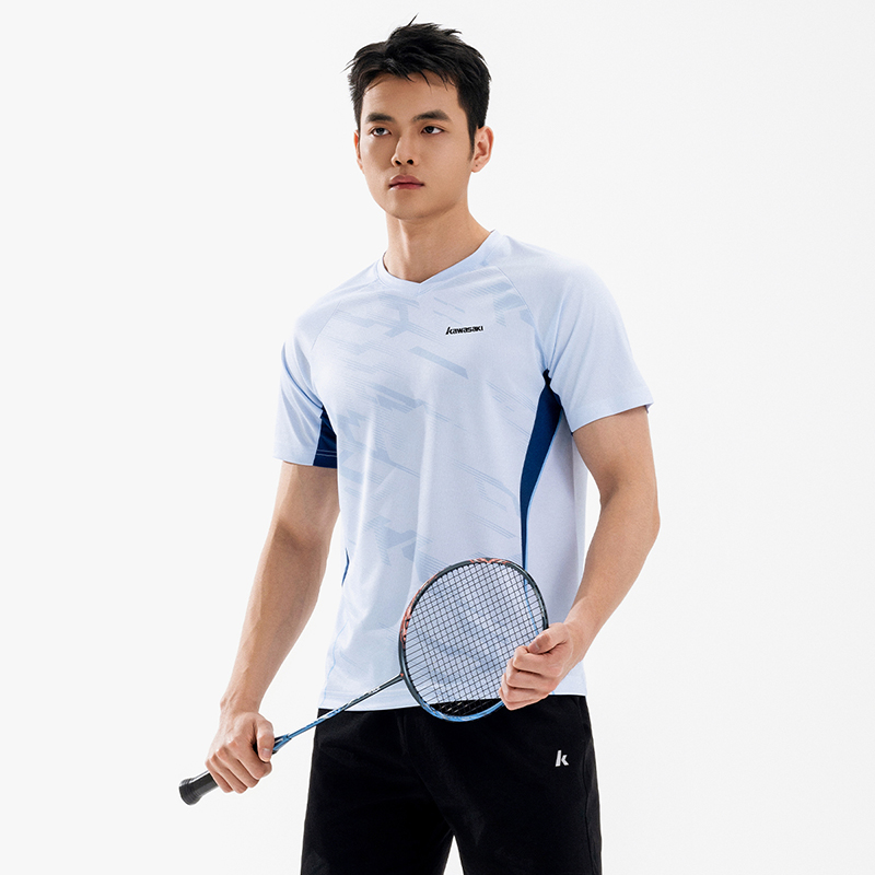 가와사키 남성 여성 프로 배드민턴 저지 편안한 통기성  - Badminton Emoji 리뷰 및 가격