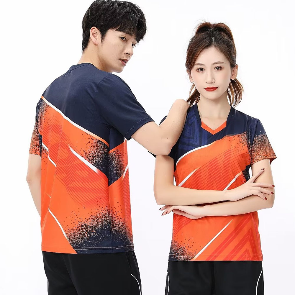 남녀공용 테니스 탁구 티셔츠, 반팔 스포츠 상의, 빠른 - Badminton Emoji 리뷰 및 가격