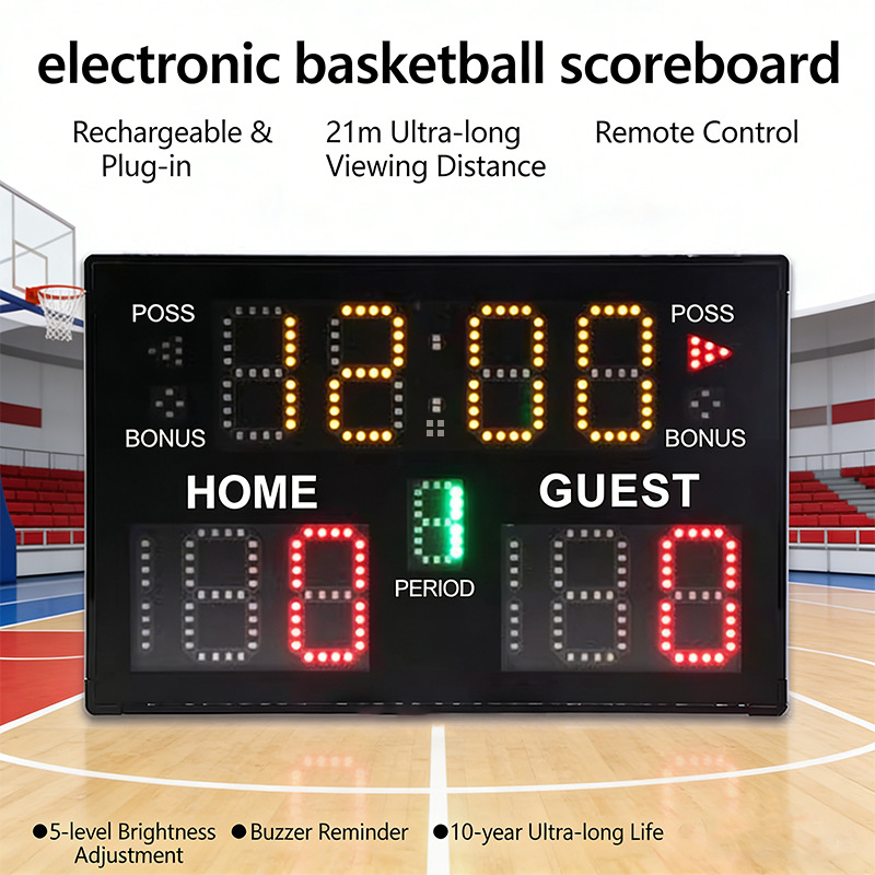 휴대용 충전식 전자 점수판 타이머 (농구, 배드민턴,  - Badminton Score 리뷰 및 가격